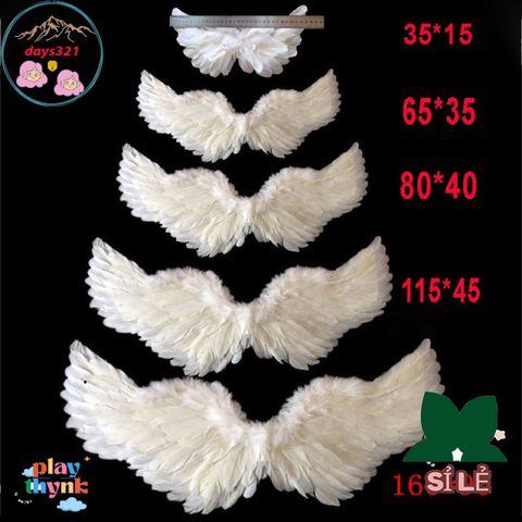 Cánh Thiên Thần Trắng Cosplay - Đồ Hóa Trang Cho Bé, Phù Hợp Với Nhiều Kích Thước, Chất Liệu Lông Giả, Lễ Hội Chụp Ảnh