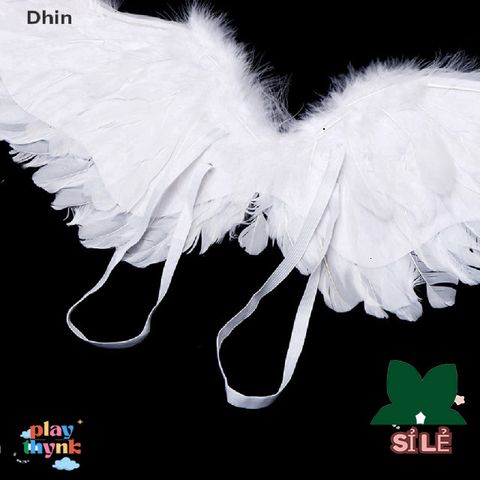 Cánh Thiên Thần Trắng Dành Cho Trẻ Em - Phụ Kiện Tiệc Hóa Trang Đáng Yêu, Thích Hợp Cho Giáng Sinh, Lễ Hội, Đám Cưới
