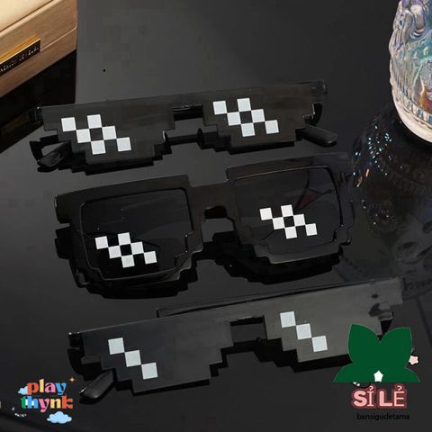 Kính Mắt Thug Life 6 Chấm Đa Dạng Màu Sắc - Kính mát phong cách thời trang, bảo vệ UV400, thiết kế hài hước, phù hợp mọi dịp