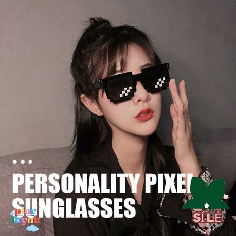 Kính Mắt Thug Life 6 Chấm Đa Dạng Màu Sắc - Kính mát phong cách thời trang, bảo vệ UV400, thiết kế hài hước, phù hợp mọi dịp