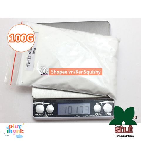 Bột Tuyết Nhân Tạo 100Gr - Nguyên Liệu Làm Slime Mây & Trang Trí Noel Trong Túi Zip - Đồ Chơi Nghệ Thuật Sáng Tạo