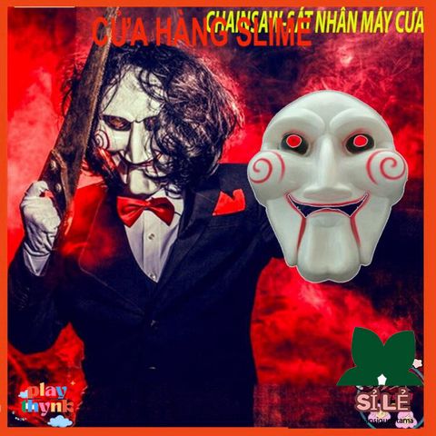 Mặt Nạ Hóa Trang Kinh Dị Máy Cưa Chainsaw Hacker - Phụ Kiện Halloween và Trung Thu Cho Bé, Thiết Kế Độc Đáo, Nhựa Chất Lượng Cao