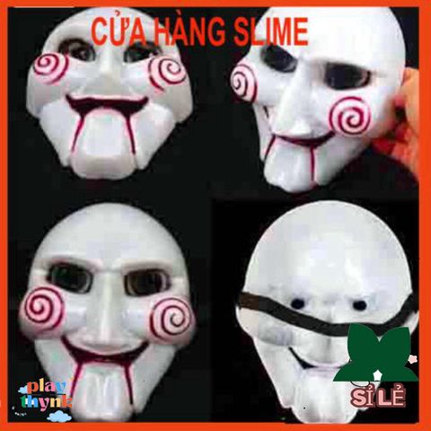 Mặt Nạ Hóa Trang Kinh Dị Máy Cưa Chainsaw Hacker - Phụ Kiện Halloween và Trung Thu Cho Bé, Thiết Kế Độc Đáo, Nhựa Chất Lượng Cao
