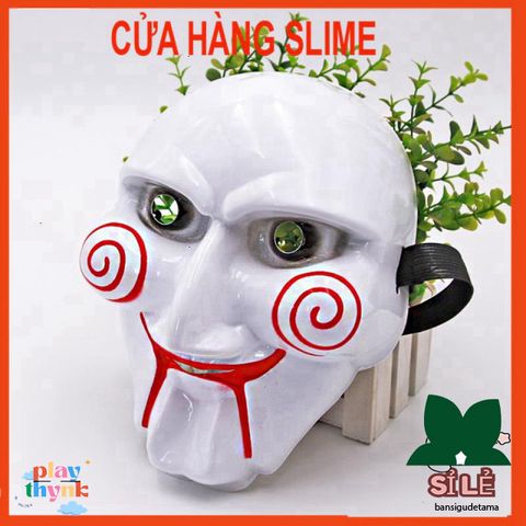 Mặt Nạ Hóa Trang Kinh Dị Máy Cưa Chainsaw Hacker - Phụ Kiện Halloween và Trung Thu Cho Bé, Thiết Kế Độc Đáo, Nhựa Chất Lượng Cao