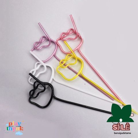 Ống Hút Kính Mát Ngộ Nghĩnh - Rơm An Toàn Cho Trẻ Em, Quà Tặng Độc Đáo Cho Tiệc Sinh Nhật và Bữa Tiệc