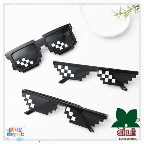 Kính Mát Thug Life Đẳng Cấp - Kính Râm Cá Tính Pixel Thế Giới Vũ Trường Dành Cho Nam Nữ, Bảo Vệ UV400, Thiết Kế Thời Trang
