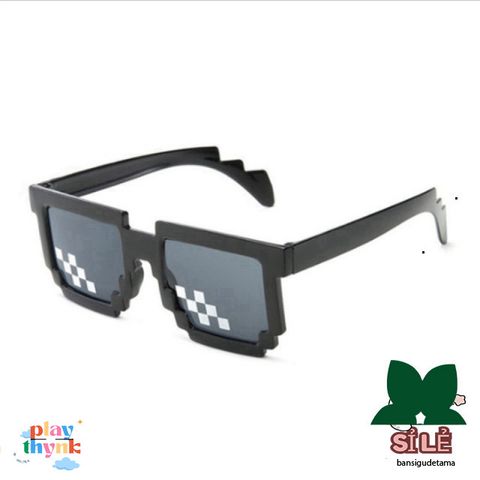 Kính Mắt Thug Life 6 Chấm Nhiều Màu - Phụ Kiện Siêu Ngầu Cho Gamer và Tín Đồ Minecraft
