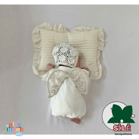 Cánh Thiên Thần Nữ LACE ANGEL WINGS - Phụ Kiện Chụp Ảnh và Decor Phòng Cho Bé - Handmade Từ L.MIN
