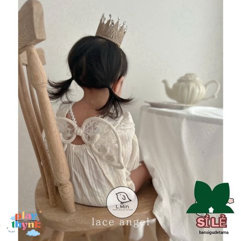 Cánh Thiên Thần Nữ LACE ANGEL WINGS - Phụ Kiện Chụp Ảnh và Decor Phòng Cho Bé - Handmade Từ L.MIN