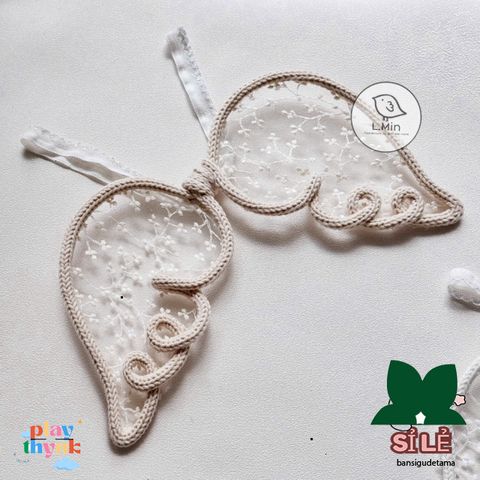 Cánh Thiên Thần Nữ LACE ANGEL WINGS - Phụ Kiện Chụp Ảnh và Decor Phòng Cho Bé - Handmade Từ L.MIN