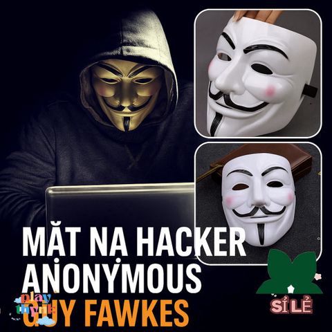 Mặt Nạ Guy Fawkes Anonymous - Phụ Kiện Hóa Trang Halloween và Cosplay, Chất Liệu Nhựa Cao Cấp, Phụ Kiện Độc Đáo Cho Bữa Tiệc Halloween