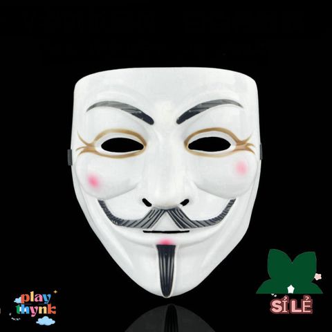 Mặt Nạ Guy Fawkes Anonymous - Phụ Kiện Hóa Trang Halloween và Cosplay, Chất Liệu Nhựa Cao Cấp, Phụ Kiện Độc Đáo Cho Bữa Tiệc Halloween