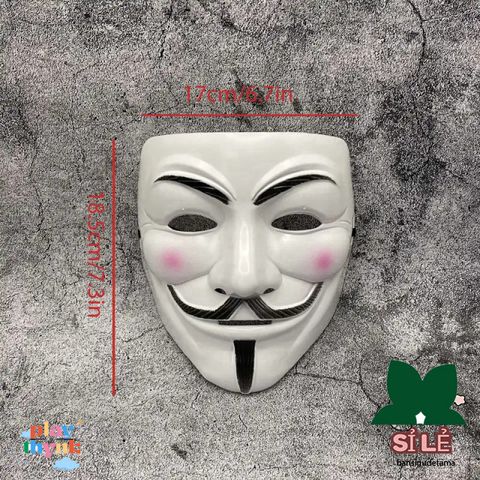 Mặt Nạ Guy Fawkes Anonymous - Phụ Kiện Hóa Trang Halloween và Cosplay, Chất Liệu Nhựa Cao Cấp, Phụ Kiện Độc Đáo Cho Bữa Tiệc Halloween