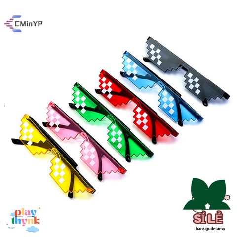 Kính Mát Pixel Retro Thời Trang Game Thủ - Kính Râm Độc Đáo Trung Tính Cao Cấp Cho Nam Nữ