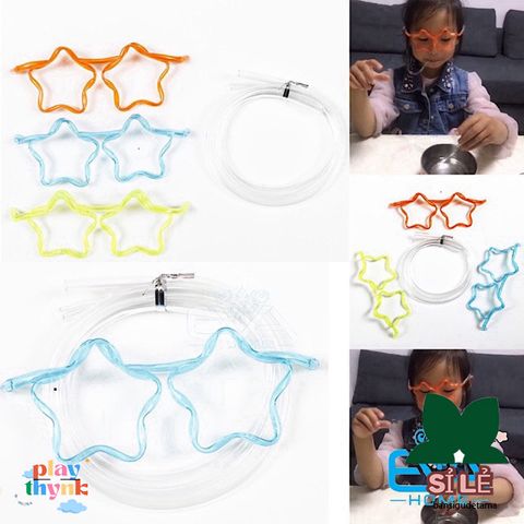 Ống Hút Mắt Kính Ngôi Sao Cute - Phụ Kiện Thời Trang Vui Nhộn Độc Đáo Cho Trẻ Em và Người Lớn M2369