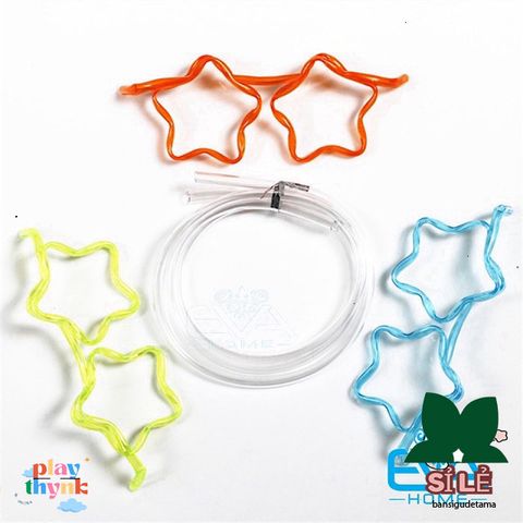 Ống Hút Mắt Kính Ngôi Sao Cute - Phụ Kiện Thời Trang Vui Nhộn Độc Đáo Cho Trẻ Em và Người Lớn M2369