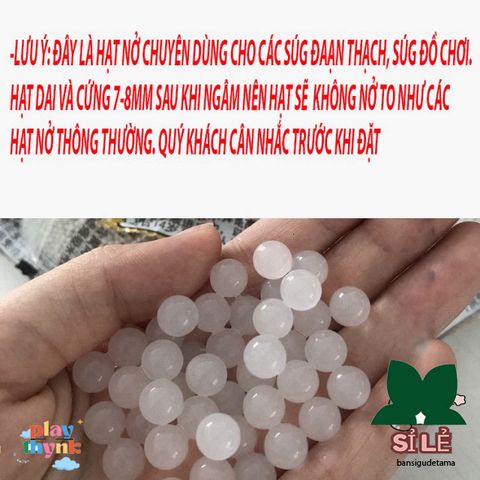 Bộ 5000 Hạt Tinh Thể V2 7-8 MM Đàn Hồi Tốt Hơn - Hạt Nở Cho Thủy Sinh & Trang Trí Lọ Hoa