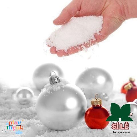 Bột Tuyết Lấp Lánh 15ml - Trang Trí Giáng Sinh Tự Chế, Nhân Tạo Siêu Thấm, Quà Tặng Thú Vị Cho Bạn Bè, Gia Đình