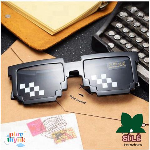 Kính Mắt Thug Life 6 Chấm Màu Sắc Đặc Biệt - Phụ Kiện Thời Trang Cho Gamer, Phong Cách Nổi Bật