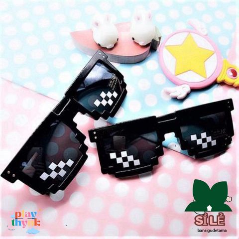 Kính Mắt Thug Life 6 Chấm Màu Sắc Đặc Biệt - Phụ Kiện Thời Trang Cho Gamer, Phong Cách Nổi Bật