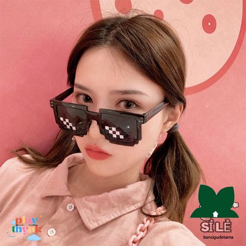 Kính Mát Mosaic Disco Thug Life - Kính Chống Chói UV400, Thiết Kế Cá Tính Cho Mọi Dịp, Thời Trang Vui Nhộn