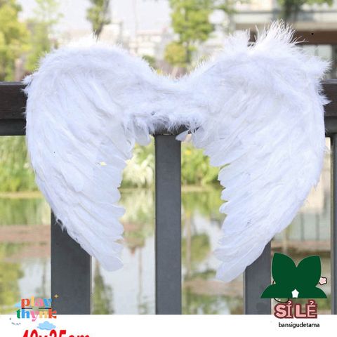 Đôi Cánh Thiên Thần Làm Từ Lông Vũ - Phụ Kiện Chụp Ảnh Halloween Cho Bé - Thời Trang Mơ Mọng Và Đáng Yêu