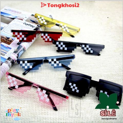 Kính Thug Life 6 Chấm Đa Sắc - Kính Mát Độc Đáo Dành Cho Gamer Thể Hiện Cá Tính và Phong Cách Năng Đ động