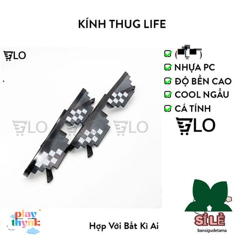 Kính Thug Life 6 Chấm cao cấp - Phụ kiện thời trang độc đáo, biểu tượng phong cách cá tính cho game thủ và tín đồ 