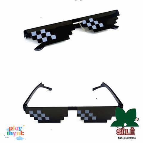 Kính Thug Life - Kính Mắt Chống Tia UV, Phong Cách Độc Đáo Dành Cho Gamer, Gọng Kính Gập Gọn, Thể Hiện Cá Tính