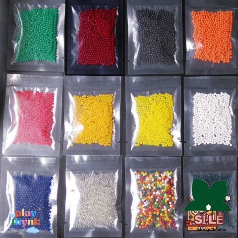 Bộ 500 viên hạt nở màu sắc kích thước 6-7, 7-8, 9-11 mm - Hạt pha lê trang trí cây cảnh và đồ chơi phát triển trẻ em
