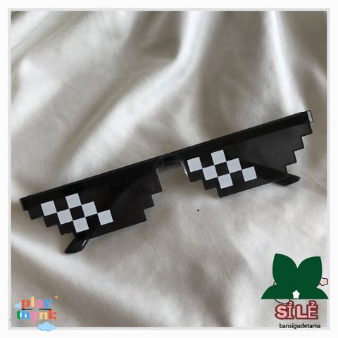 Kính Mát Thug Life Cá Tính - Kính Râm Hai Chiều Pixel Disco Chống Chói UV400 - Phong Cách Thời Trang Dành Cho Mọi Người