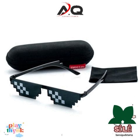 Kính Thug Life Minecraft - Kính Mắt Thời Trang Xu Hướng 2024, Dùng Chơi Nhóm và Chắn Bụi, Dành Cho Nam Nữ