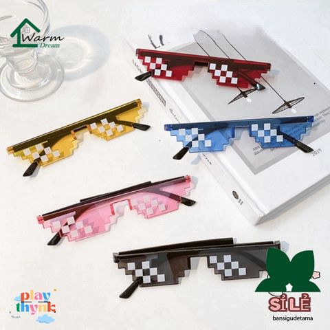 Kính Mát Hình Vuông 2D Retro Thời Trang Unisex - Kính Râm Thuglife Cá Tính Cho Cả Nam Nữ