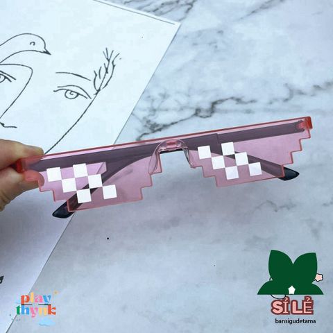 Kính Mát Hình Vuông 2D Retro Thời Trang Unisex - Kính Râm Thuglife Cá Tính Cho Cả Nam Nữ