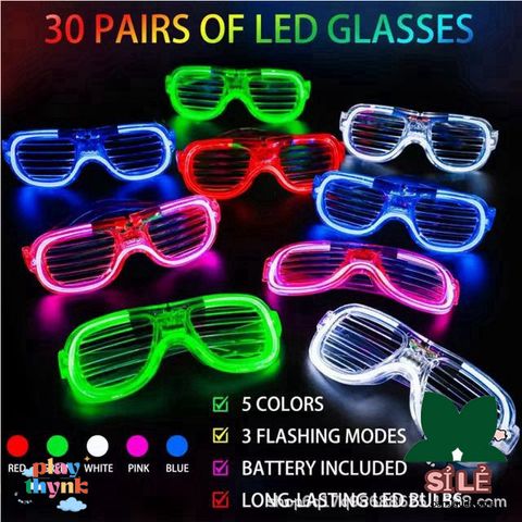Kính Mắt LED Đa Sắc Thời Trang - Kính Thuglife Nhấp Nháy Cho Tiệc, Bar, Lễ Hội - Item Vui Nhộn Dành Cho Giới Trẻ