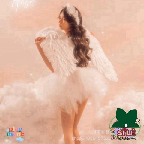 Cánh Thiên Thần Cosplay Đen Đỏ Trắng - Phụ Kiện Hóa Trang Tiệc Tùng Trẻ Em & Người Lớn - Lông Vũ Tự Nhiên, Nhiều Kích Cỡ