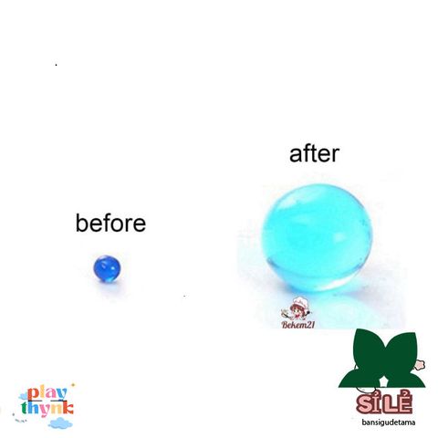 Hạt nhựa trong suốt hồng trắng - Nguyên liệu làm slime, trang trí cây xanh, tạo không gian sống đẹp và sạch sẽ