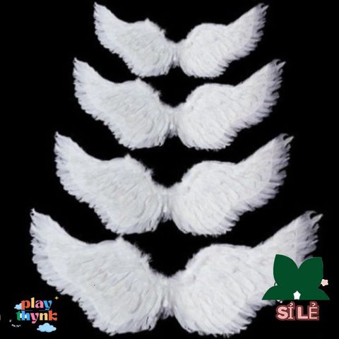 Đôi Cánh Thiên Thần Trắng 100x80cm - Phụ Kiện Cosplay Đẹp Mắt Cho Tiệc Tùng Và Lễ Hội - Hóa Trang Độc Đáo