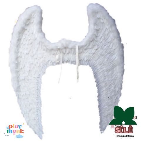 Đôi Cánh Thiên Thần Trắng 100x80cm - Phụ Kiện Cosplay Đẹp Mắt Cho Tiệc Tùng Và Lễ Hội - Hóa Trang Độc Đáo