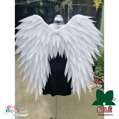 Bộ cánh thiên thần trắng 1m x 1m cho bé và người lớn - Trang phục hóa trang dễ thương cho dịp lễ hội