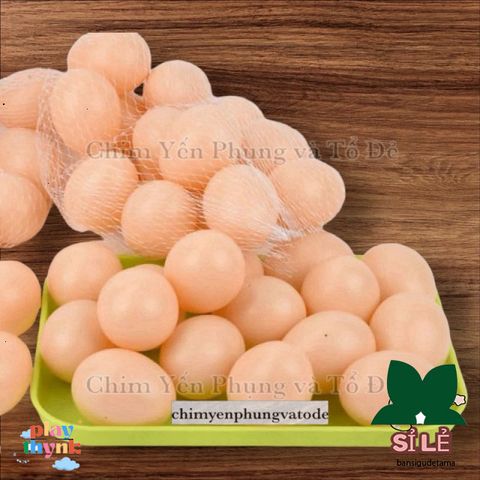Trứng Gà Nhựa Giả - Công Cụ Tập Ấp và Trang Trí Nghệ Thuật DIY An Toàn Cho Gà Mái, Chất Liệu Bền Bỉ, Kích Thước Thực