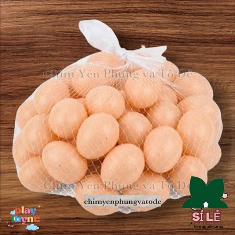 Trứng Gà Nhựa Giả - Công Cụ Tập Ấp và Trang Trí Nghệ Thuật DIY An Toàn Cho Gà Mái, Chất Liệu Bền Bỉ, Kích Thước Thực