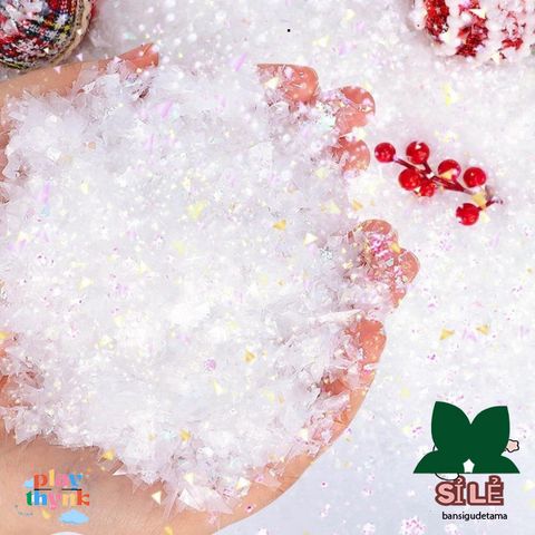 Bột Tuyết Nhân Tạo 20g/100g - Trang Trí Giáng Sinh và Mùa Đông - Tuyết Giả Màu Trắng Tự Làm, Thủ Công Mỹ Nghệ Bông Tuyết