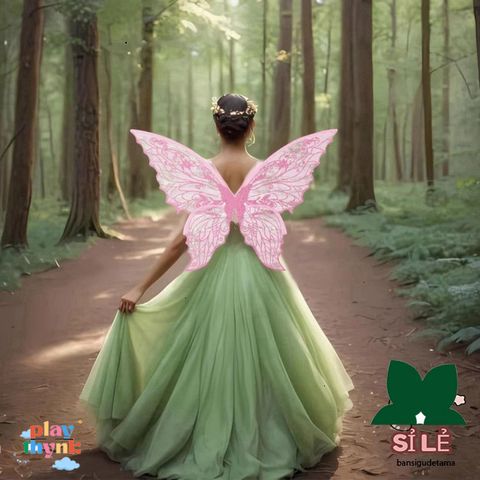 Bộ Trang Phục Cánh Thiên Thần Lấp Lánh cho Trẻ Em - Đôi Cánh Cosplay Ngộ Nghĩnh Dịp Lễ, Tiệc Hóa Trang, Chụp Ảnh