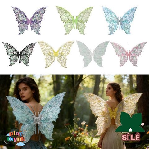 Bộ Trang Phục Cánh Thiên Thần Lấp Lánh cho Trẻ Em - Đôi Cánh Cosplay Ngộ Nghĩnh Dịp Lễ, Tiệc Hóa Trang, Chụp Ảnh