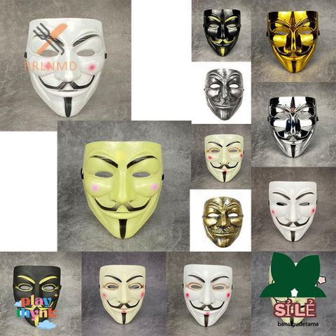 Mặt Nạ Vendetta - Phụ Kiện Halloween Cosplay Hóa Trang Phim Điện Ảnh, Quà Tặng Bí Ẩn Thú Vị
