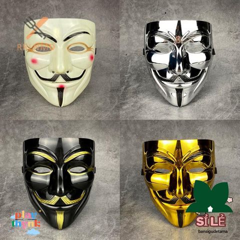 Mặt Nạ Vendetta - Phụ Kiện Halloween Cosplay Hóa Trang Phim Điện Ảnh, Quà Tặng Bí Ẩn Thú Vị