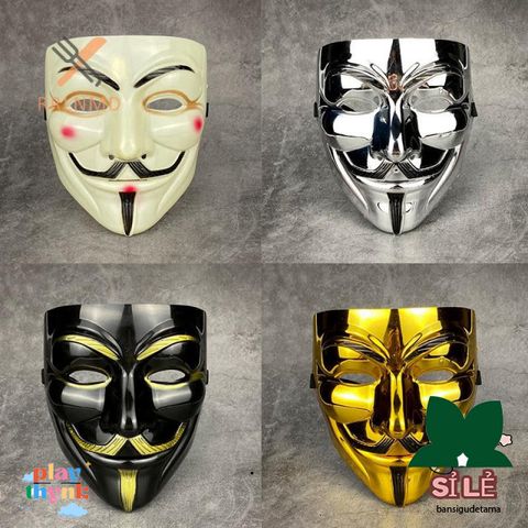 Mặt Nạ Vendetta - Phụ Kiện Halloween Cosplay Hóa Trang Phim Điện Ảnh, Quà Tặng Bí Ẩn Thú Vị