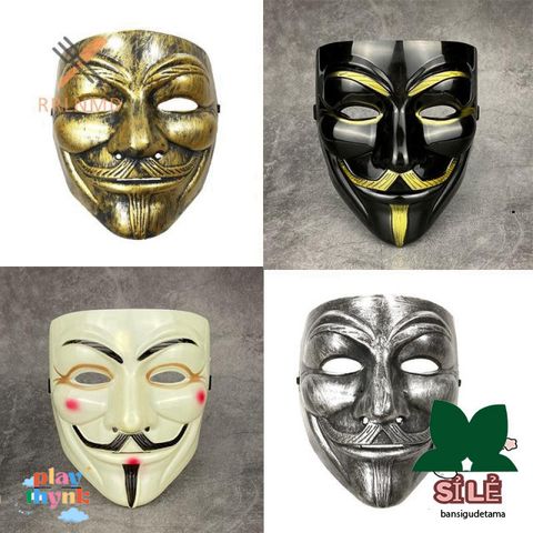 Mặt Nạ Vendetta - Phụ Kiện Halloween Cosplay Hóa Trang Phim Điện Ảnh, Quà Tặng Bí Ẩn Thú Vị