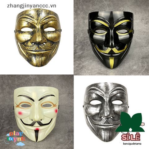 Mặt Nạ Vendetta Hacker PVC - Đồ Trang Trí Nhập Vai Halloween, Quà Tặng Độc Đáo Cho Người Lớn, Phim Hoạt Hình Lừng Danh